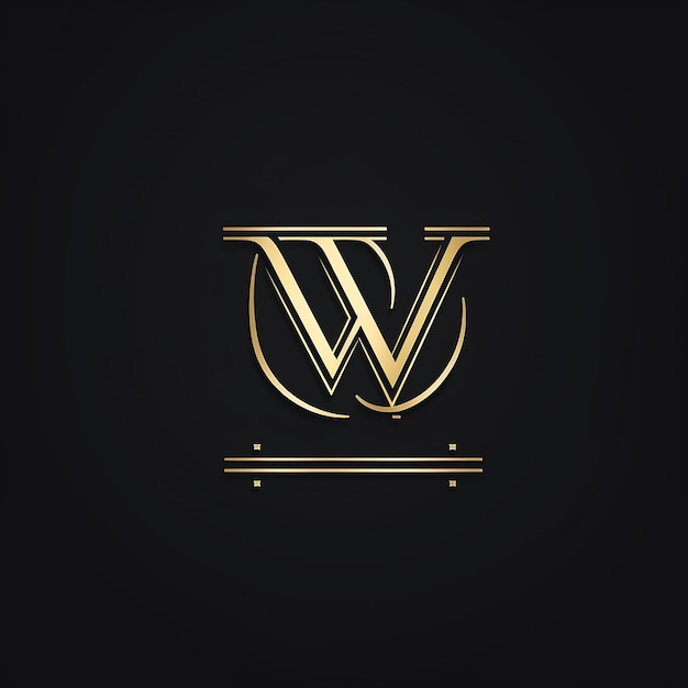 elegant letter NIW or NW and building logo concept