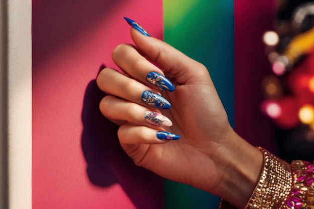 Elegant Manicure Photos with Vibrant Nail Colors