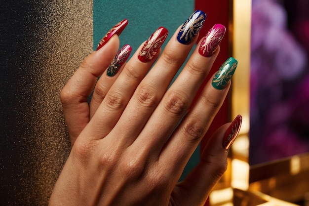 Elegant Manicure Photos with Vibrant Nail Colors