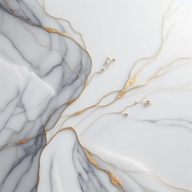 Photo elegant marble surface with gold streaks