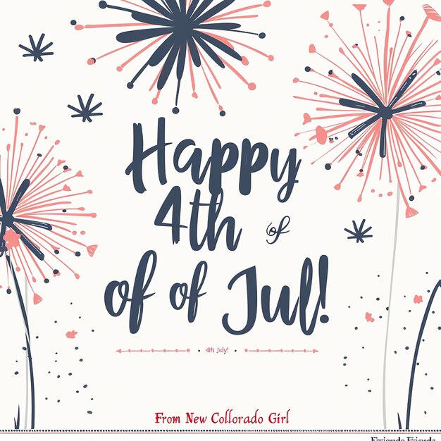 Photo elegant and minimalist 4th of july ad