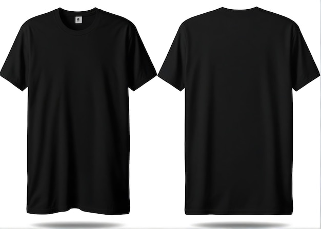 Elegant Minimalist Black TShirt Mockup