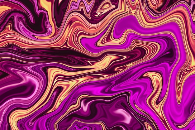 Elegant modern abstract background with realistic 3d marble ink waves