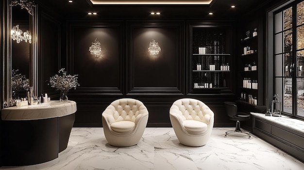 Photo elegant and modern beauty salon