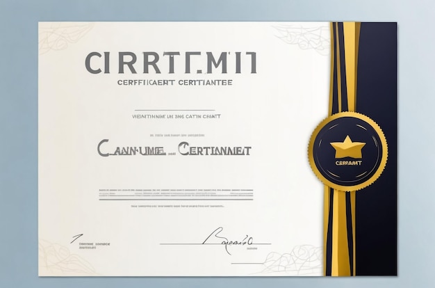 elegant and modern certificate of appreciation design template