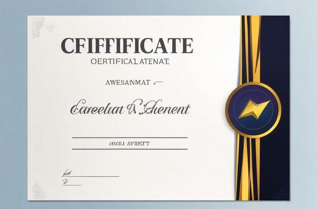 elegant and modern certificate of appreciation design template