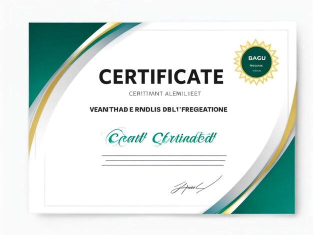 elegant and modern certificate of appreciation design template