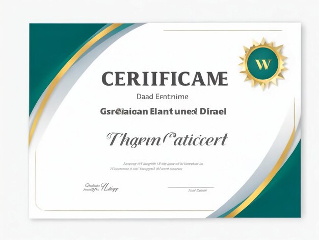 elegant and modern certificate of appreciation design template