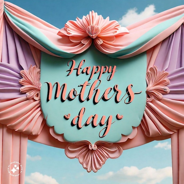 elegant Mothers Day art design