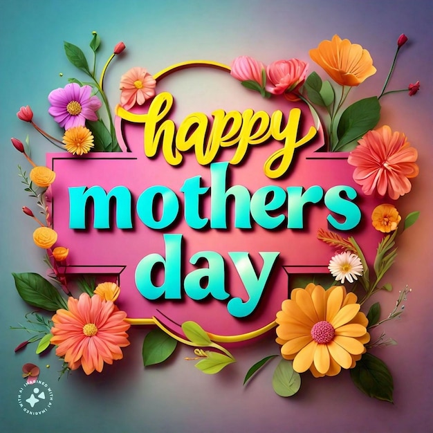 elegant Mothers Day art design