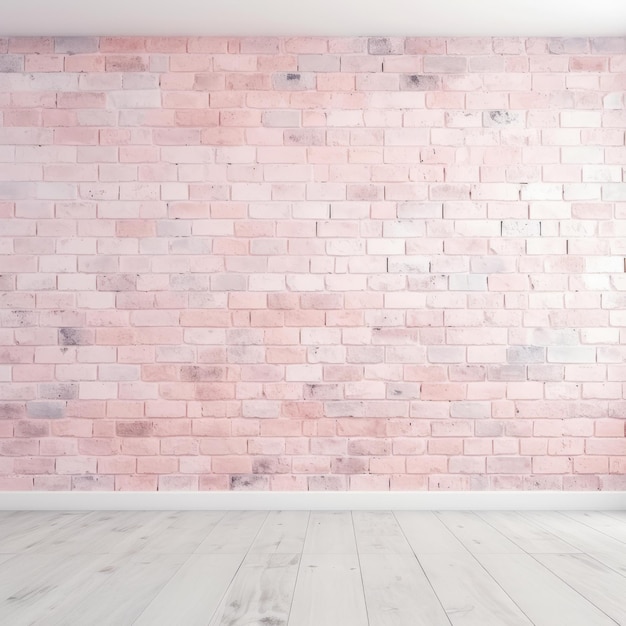 Elegant Pastel Pink and White Brick Wall Texture A Modern Twist on Traditional Brickwork