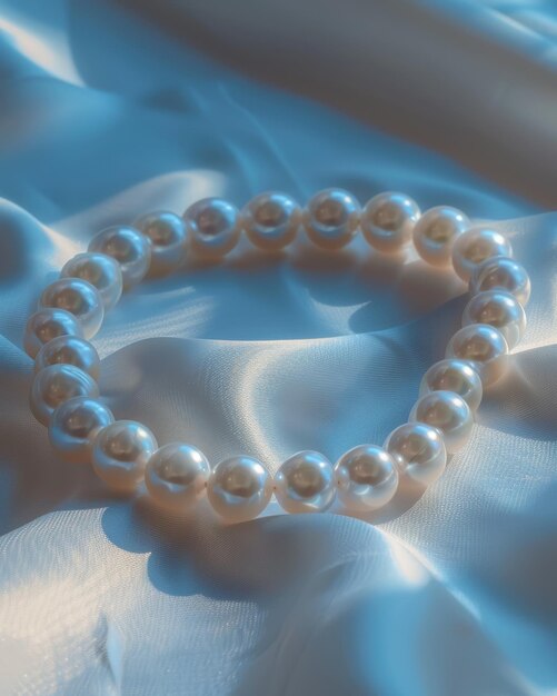 Photo elegant pearl bracelets a timeless touch of sophistication