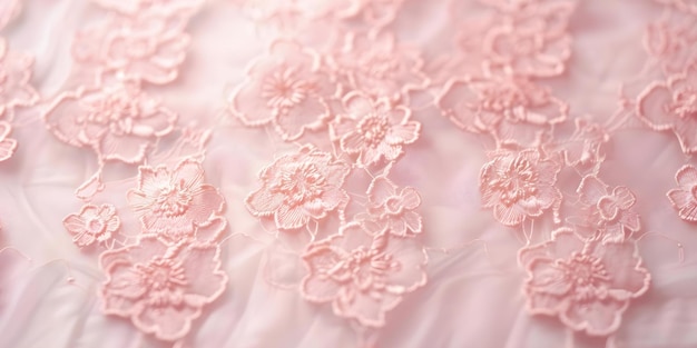 Elegant Pink Floral Lace Linen Fabric Background for Greeting Cards or Certificates Concept Textile Photography Floral Background Elegant Design Pink Lace Fabric Greeting Card Inspiration