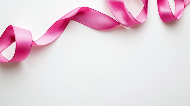 Elegant Pink Ribbon Bow