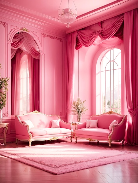 Elegant Pink Room