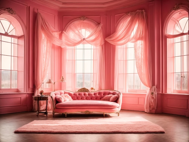 Elegant Pink Room