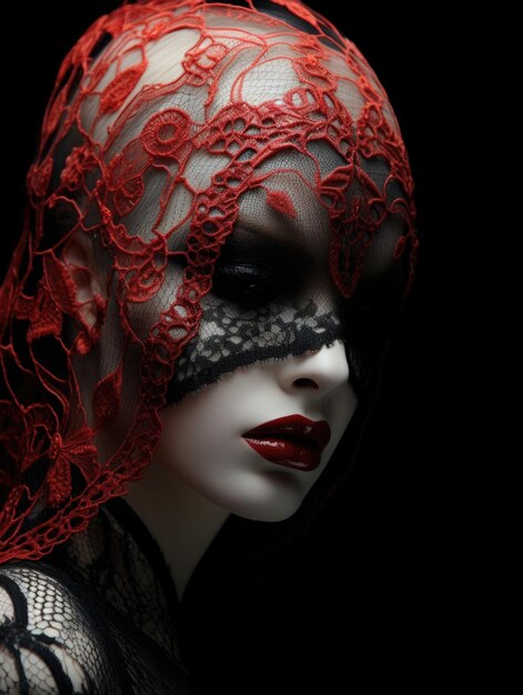 Elegant portrait of a mysterious girl masquerade incognito enigma mystery mask ball deluxe secret