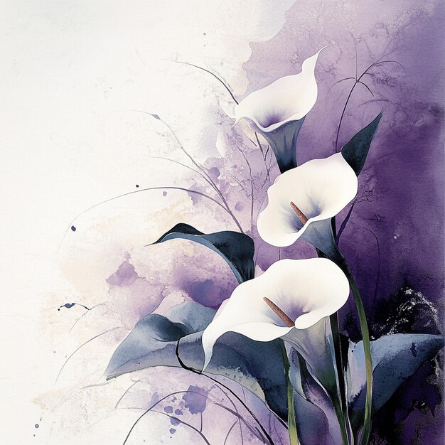 Elegant Purple Calla Lily