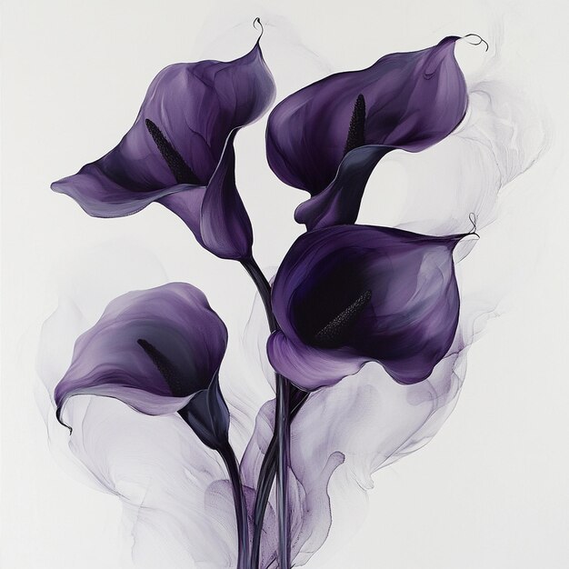 Elegant Purple Calla Lily