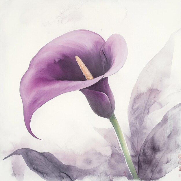 Elegant Purple Calla Lily