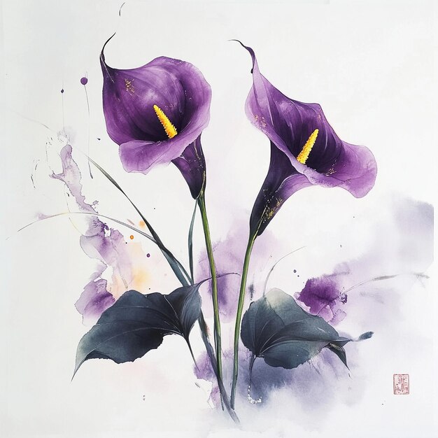 Elegant Purple Calla Lily