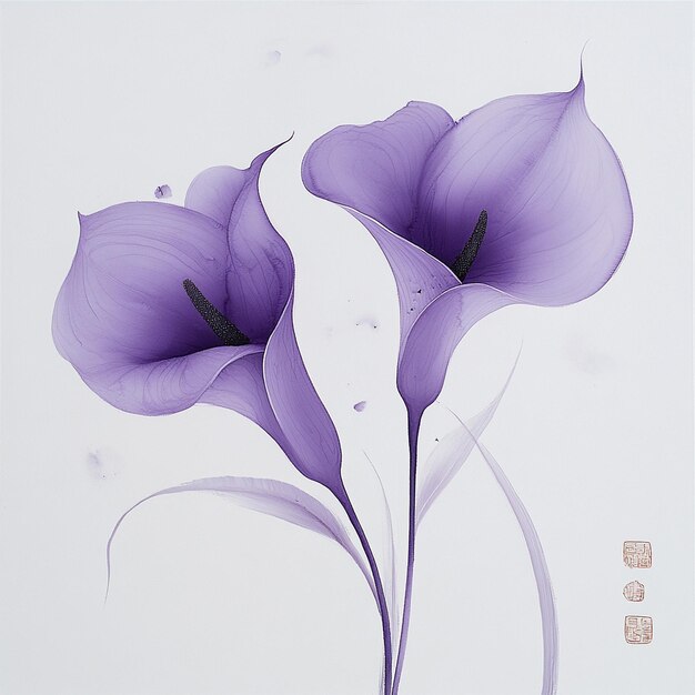 Elegant Purple Calla Lily