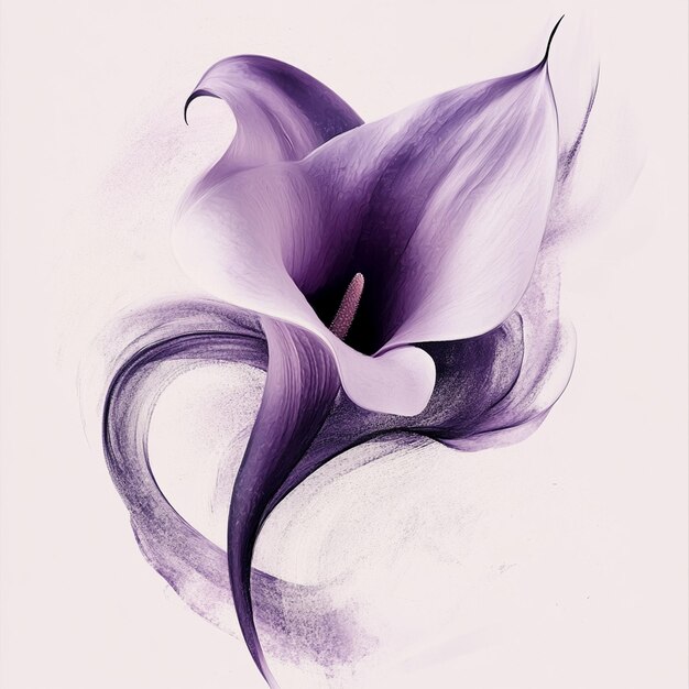 Elegant Purple Calla Lily