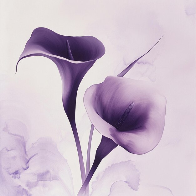 Elegant Purple Calla Lily