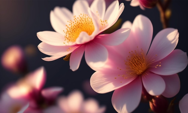 Elegant realistic cherry blossom, high details, 8k