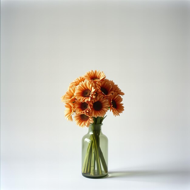 Elegant Showing Broom flower vase on a white background