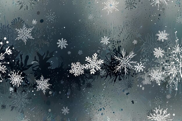 Photo elegant snowfall abstract design