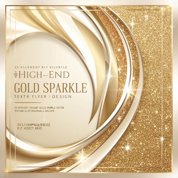 Elegant Sparkle of Golden Glitter Texture for Background