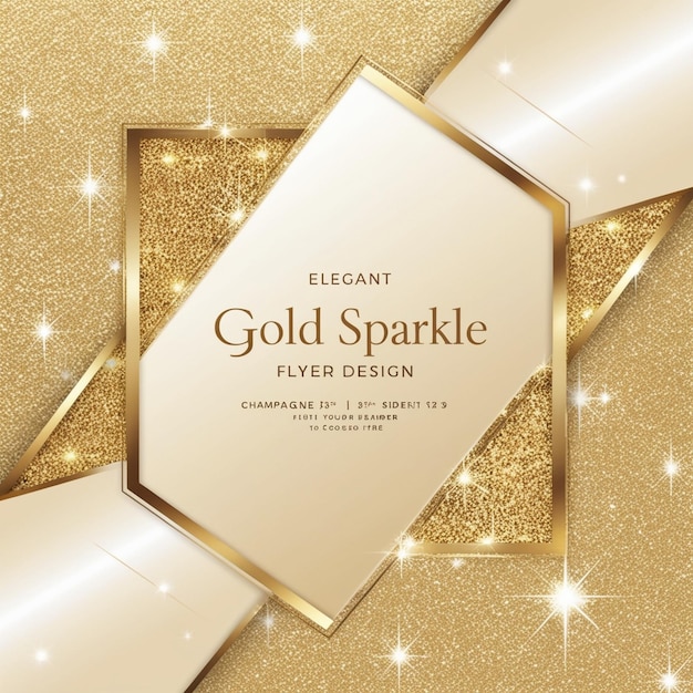 Elegant Sparkle of Golden Glitter Texture for Background