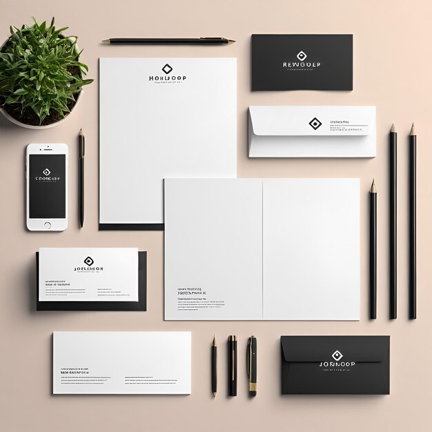 Elegant Stationery Mockup Set