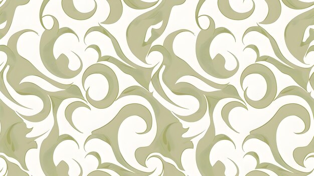 Photo elegant swirling floral patterns in earthy tones for background or wallpaper design