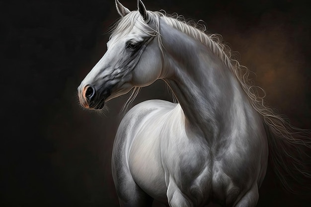 Elegant understated horse paintings