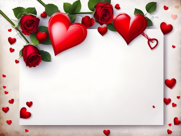 Elegant valentines day background with hearts