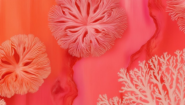 Photo elegant and vibrant coral solid color backgrounds for stunning visual designs