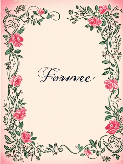 Elegant Vintage Valentines Day Greeting Card Design