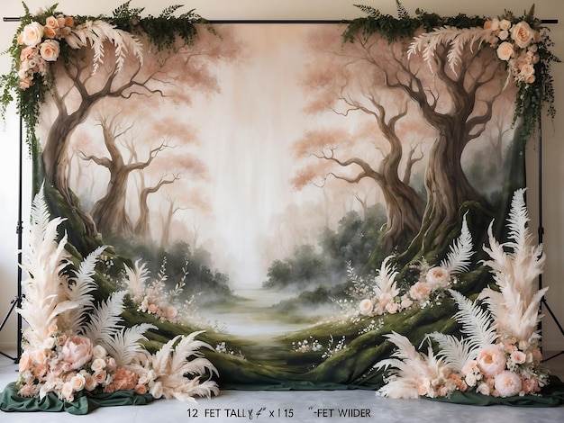 Photo elegant wedding backdrops for dreamy celebrations