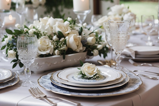 Elegant wedding dishes