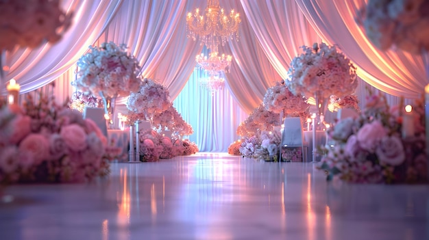 Elegant Wedding Reception Decor HighResolution Image Highlighting Elegance and Style