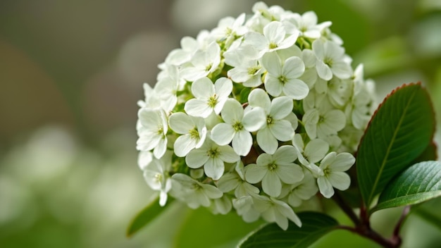 Elegant white flower bloom in nature