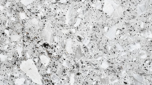 Elegant White Granite Texture with Polished Surface CloseUp