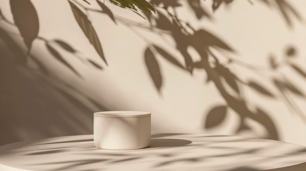 Elegant White Jar of Cosmetic Cream Premium Mockup for Sophisticated Beauty Product Branding