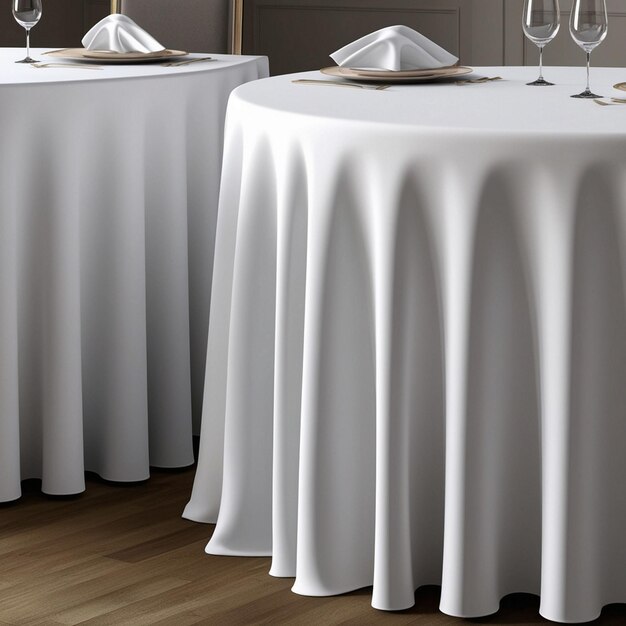 Elegant White Rectangle Tablecloth for Table Setting and Home Decor