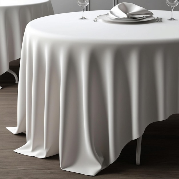 Elegant White Rectangle Tablecloth for Table Setting and Home Decor