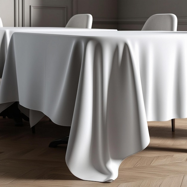 Elegant White Rectangle Tablecloth for Table Setting and Home Decor