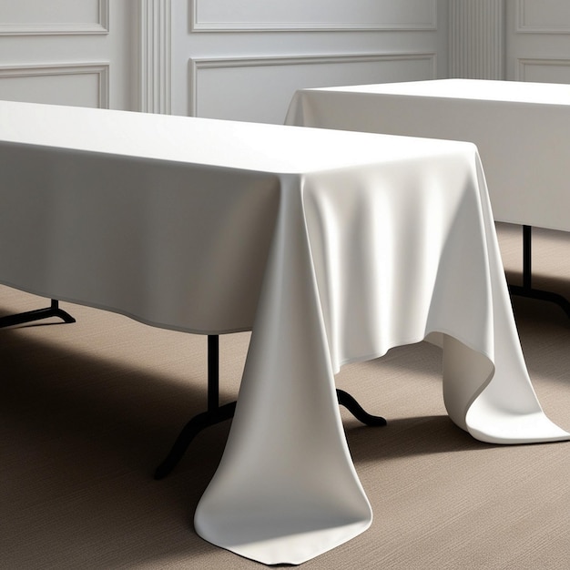 Elegant White Rectangle Tablecloth for Table Setting and Home Decor