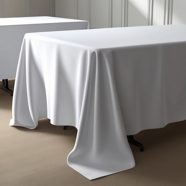 Elegant White Rectangle Tablecloth for Table Setting and Home Decor